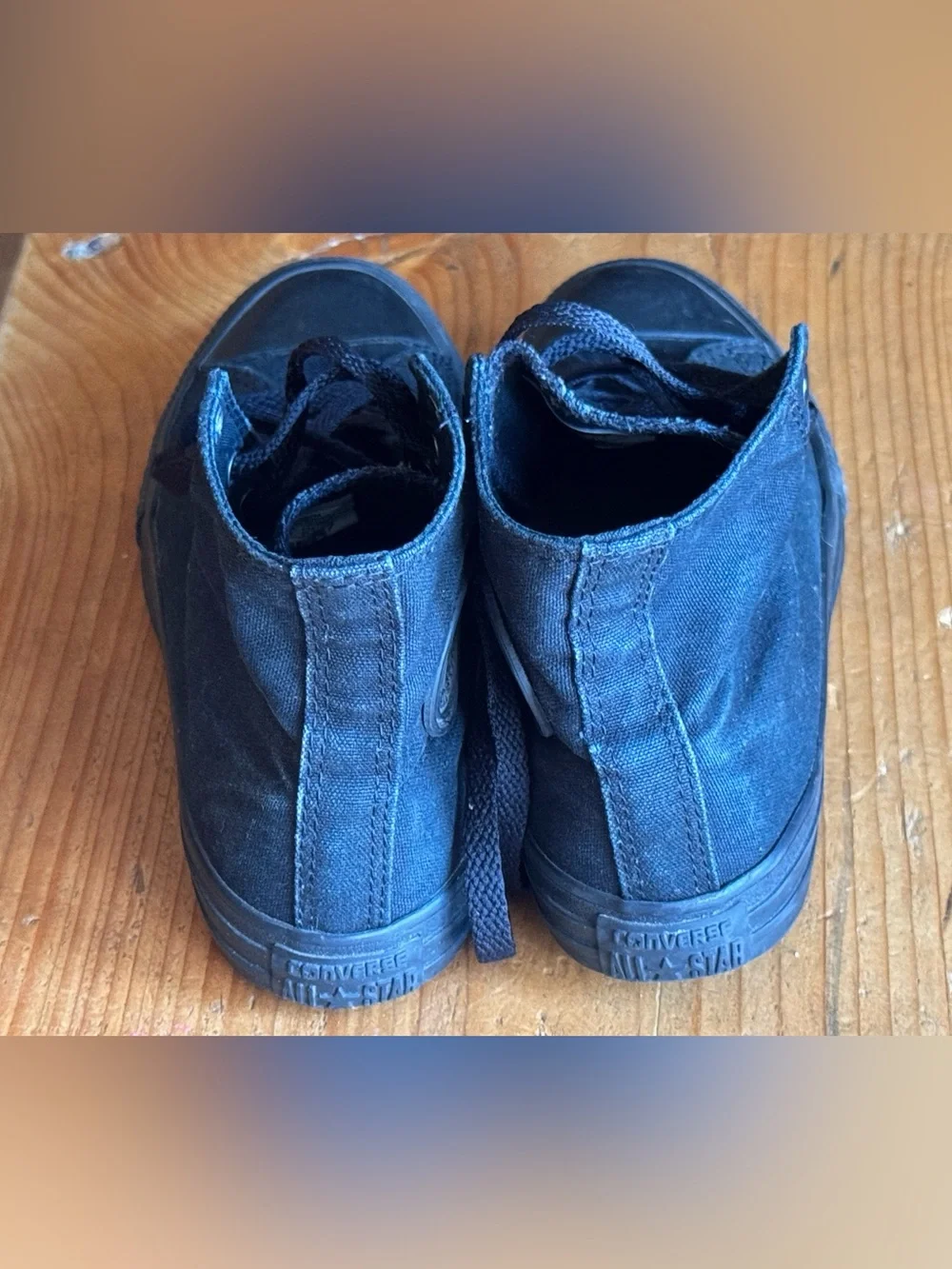 Converse Kids Size 3 All Star High Top Sneakers - Black